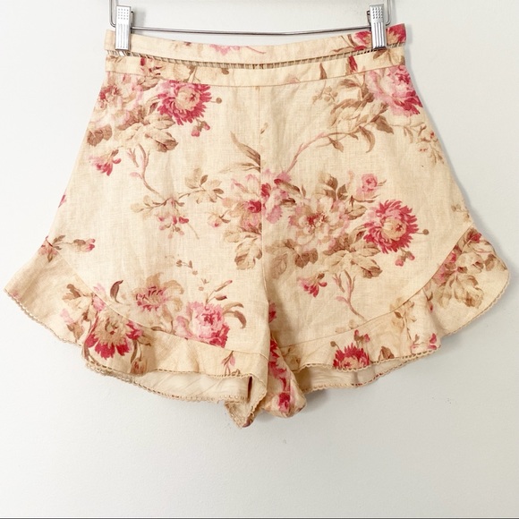 Zimmermann Corsair Flutter Floral Linen Short - Picture 2 of 16